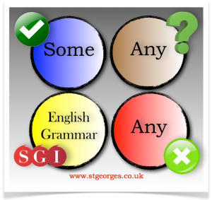 Some v any English grammar quiz