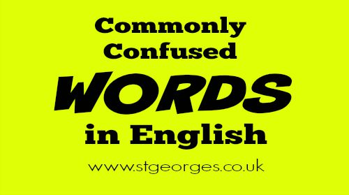 Commonly Confused Words In English